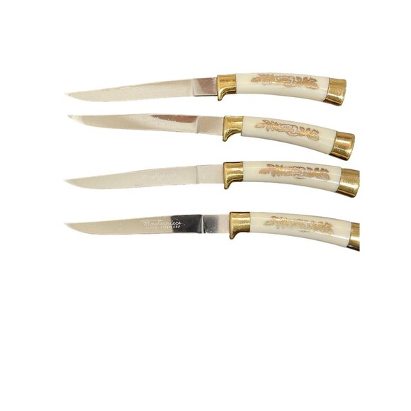 Vtg Royal Brand Cutlery Co. "Masterpiece" Knives with Bakelite Handles - Japan ( - Picture 1 of 4